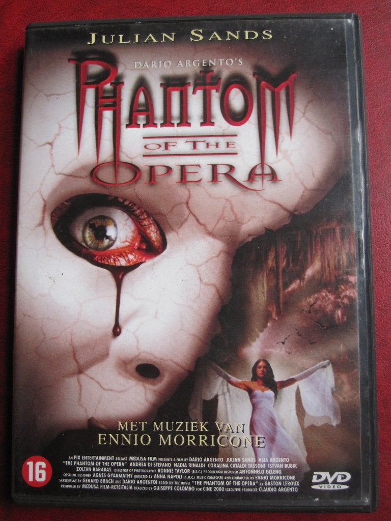 Phantom of the opera (1998), Cd's en Dvd's, Dvd's | Horror, Zo goed als nieuw, Overige genres, Vanaf 16 jaar, Engels, Nederlands