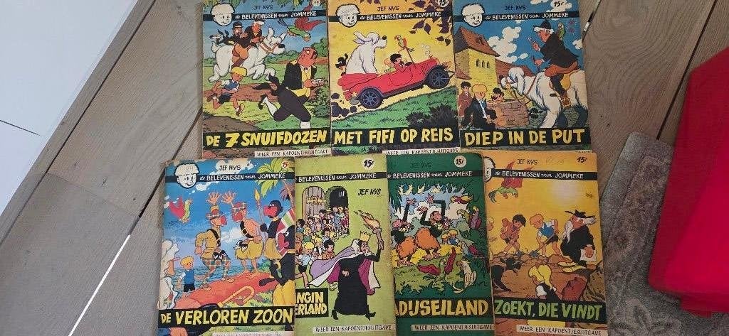 Lot oude jommeke 15F, Boeken, Meerdere stripboeken, Ophalen of Verzenden, Gelezen, Jef Nys.