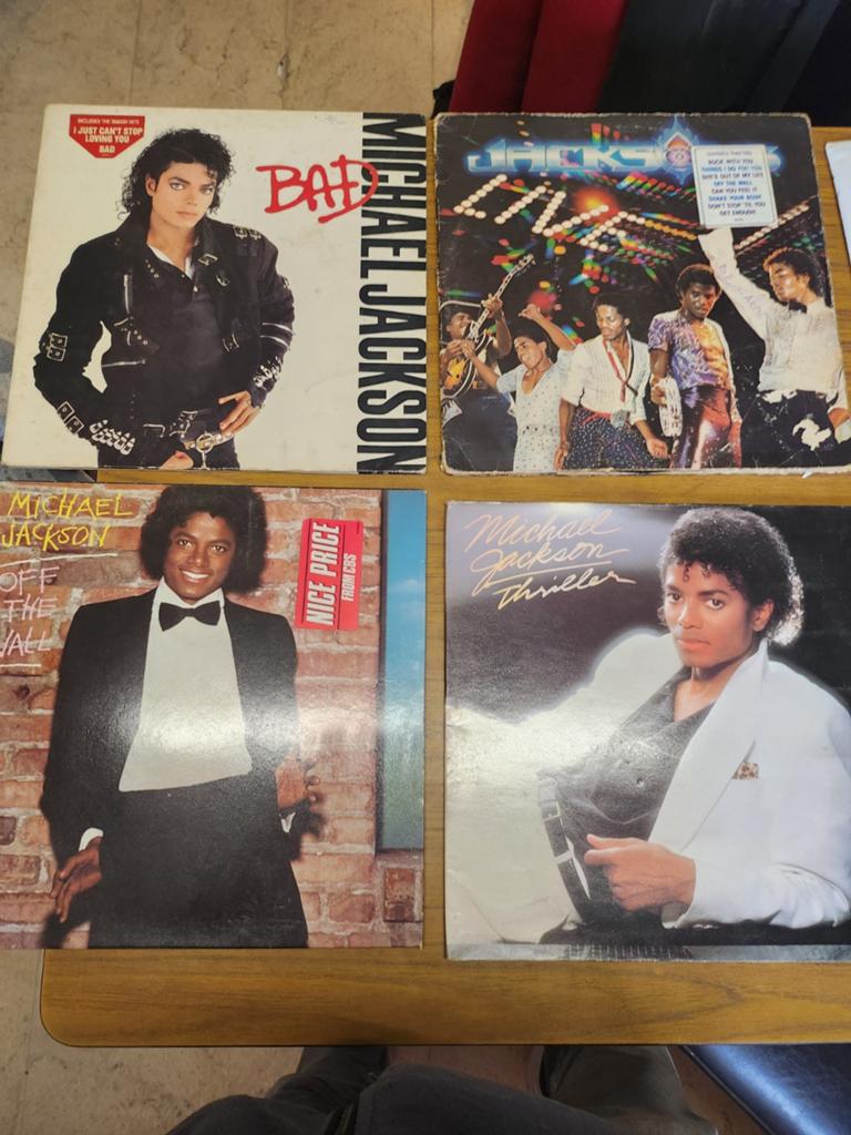 5 Lp's en 7 singeltjes van the Jacksons en Michael Jackson,, Cd's en Dvd's, Ophalen
