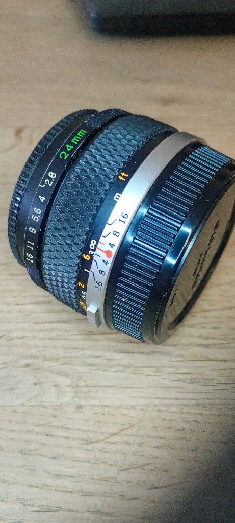 Système Olympus OM H.Zuiko Car-W 24 mm f/2,8, TV, Hi-fi & Vidéo, Enlèvement ou Envoi, Mise au point manuelle, Olympus, Utilisé