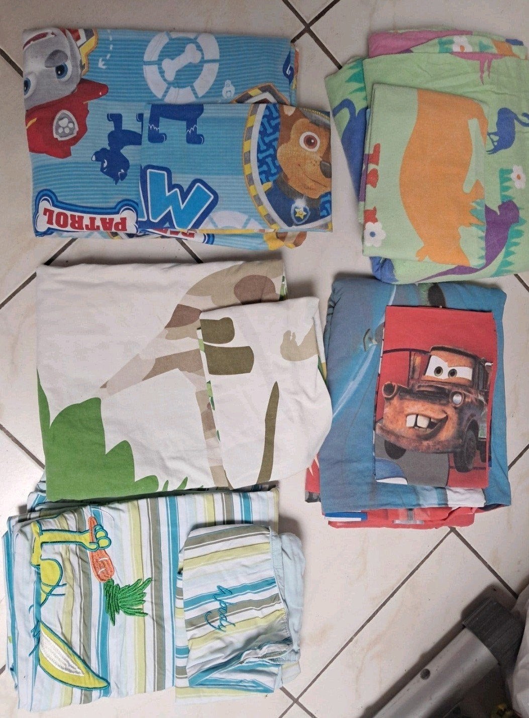 5 , 1persoonsdekbedden, Kinderen en Baby's, Ophalen, Gebruikt, Eenpersoonsbed, Beddengoedset