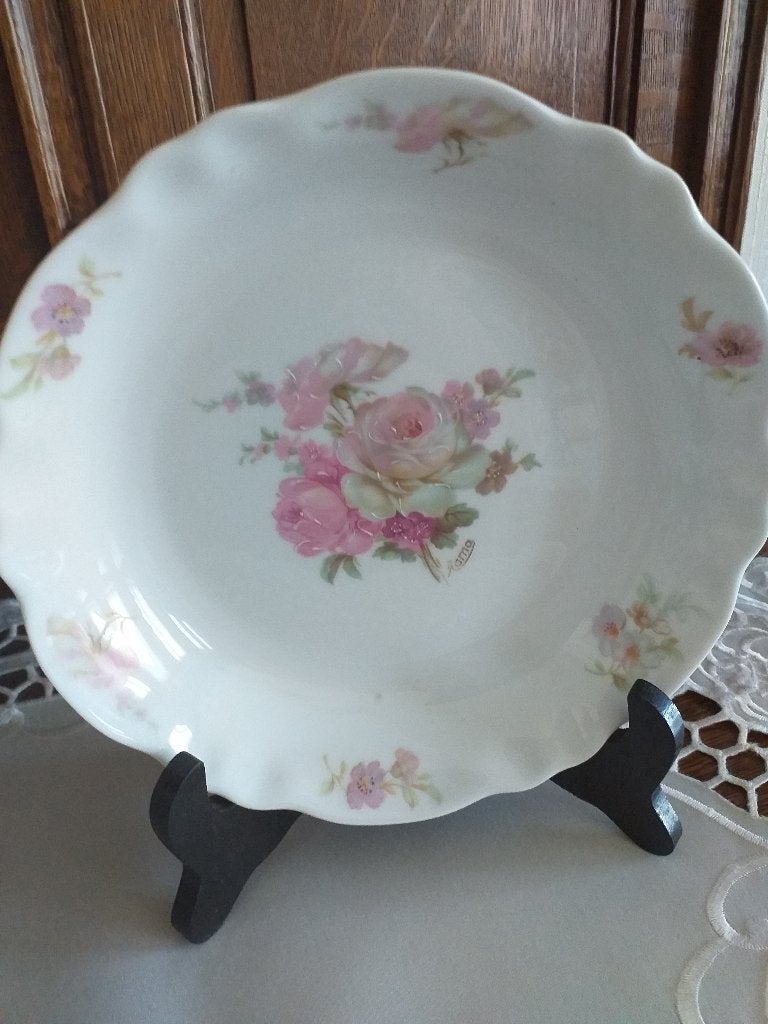Limoges sierbord en kommetje met deksel, Ophalen of Verzenden