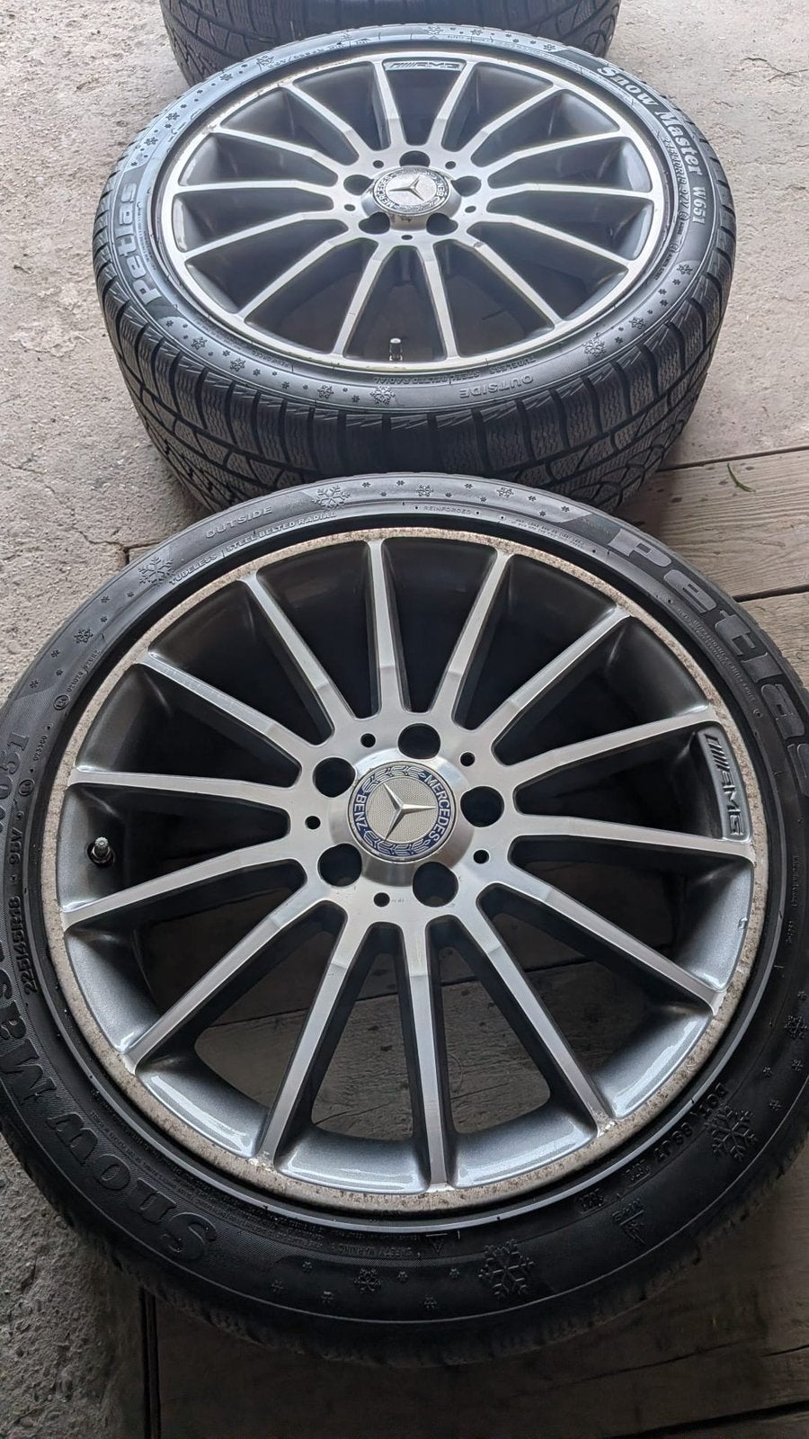 Jantes 18pouce Mercedes AMG +pneus hiver 18pouces. Adiscuter, Enlèvement, Pneus hiver, Pneu(s)