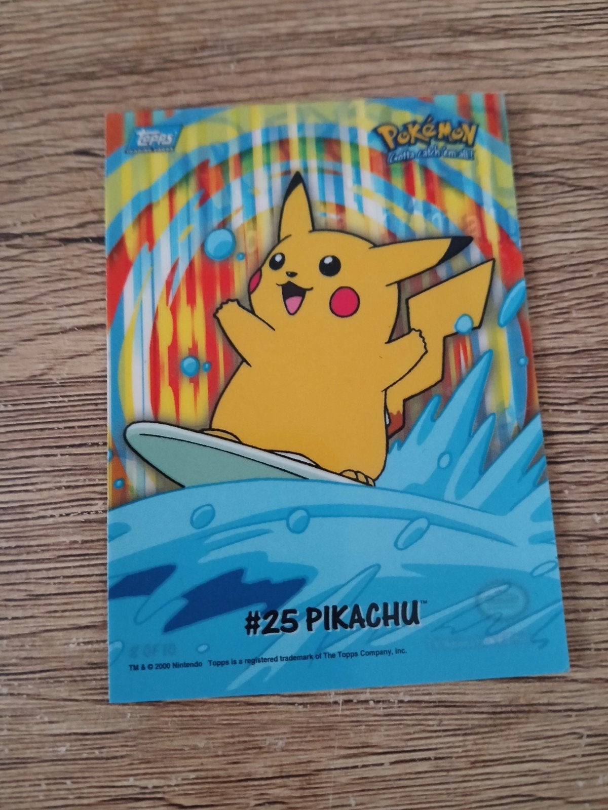 Carte Pokémon Surfin Pikachu Topps, Ophalen of Verzenden