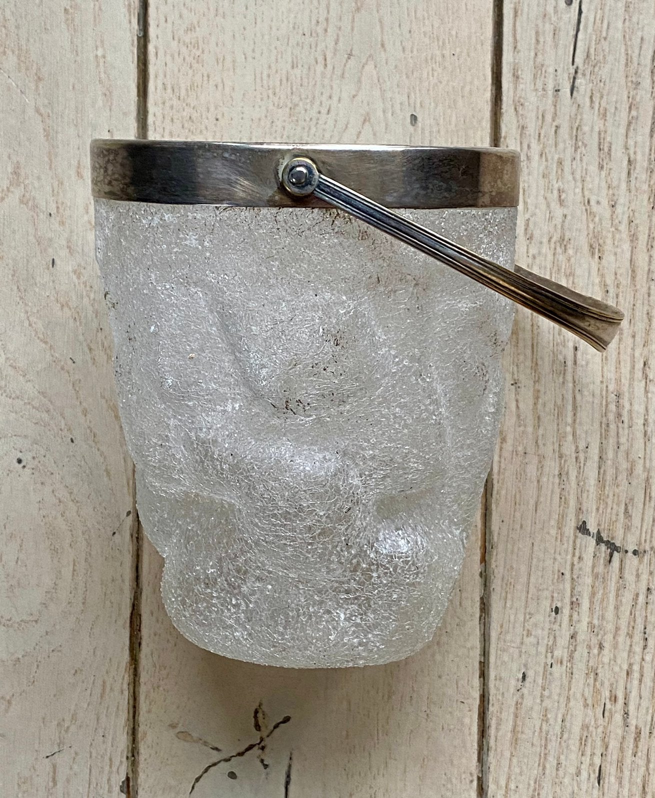 PETIT SEAU À GLACE EN VERRE GLACÉ, Enlèvement ou Envoi