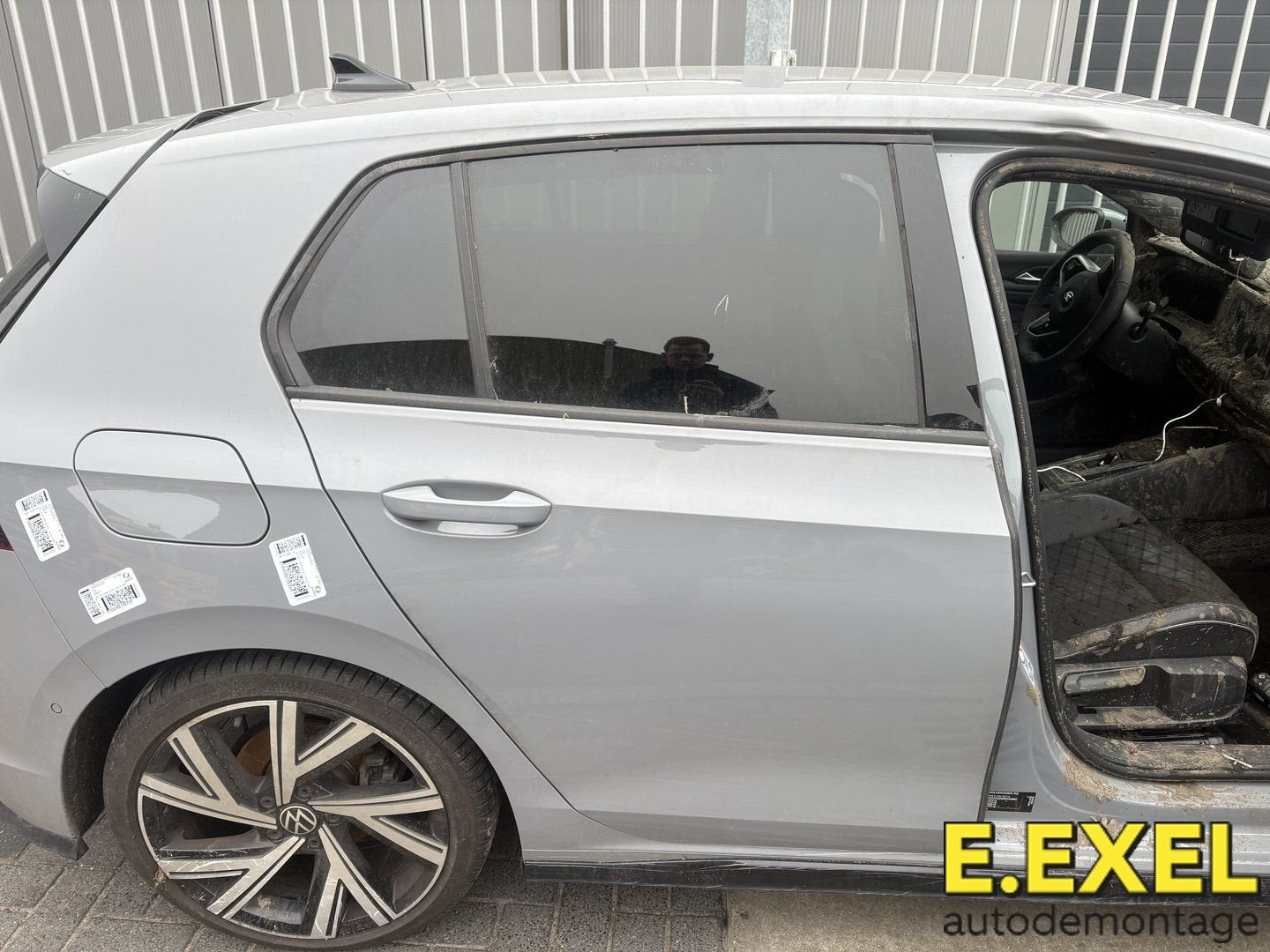 Deur rechts achter Volkswagen Golf 8 vanaf 2019 LA7C, Volkswagen, -, Origine de la pièce connue, Utilisé