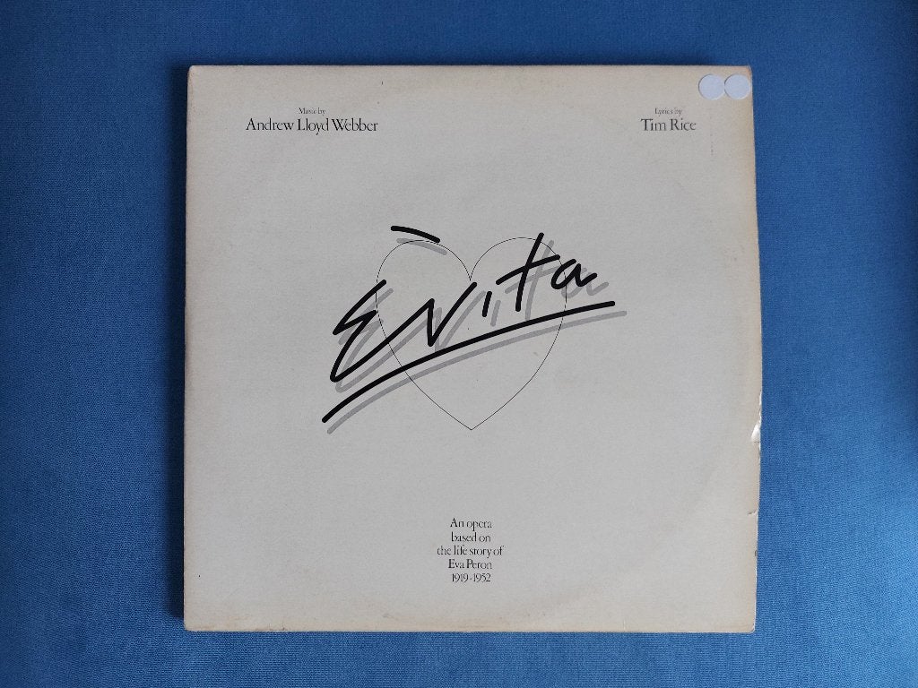 Dubbel LP Evita, Andrew Lloyd Webber, CD & DVD, Vinyles | Rock, Enlèvement ou Envoi, Rock progressif, Utilisé, Housse de protection extérieure