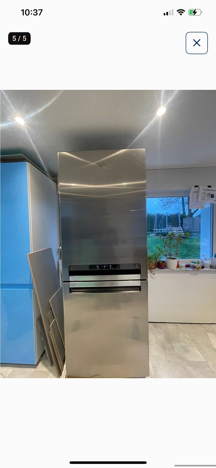 Whirlpool koel- vriescombinatie inox WBA43983NFC IX, Elektronische apparatuur, Koelkasten en IJskasten, Gebruikt, 200 liter of meer
