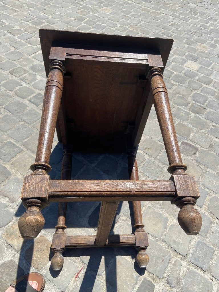 table d'appoint en chêne, Comme neuf, Enlèvement, 75 cm ou plus, Rectangulaire