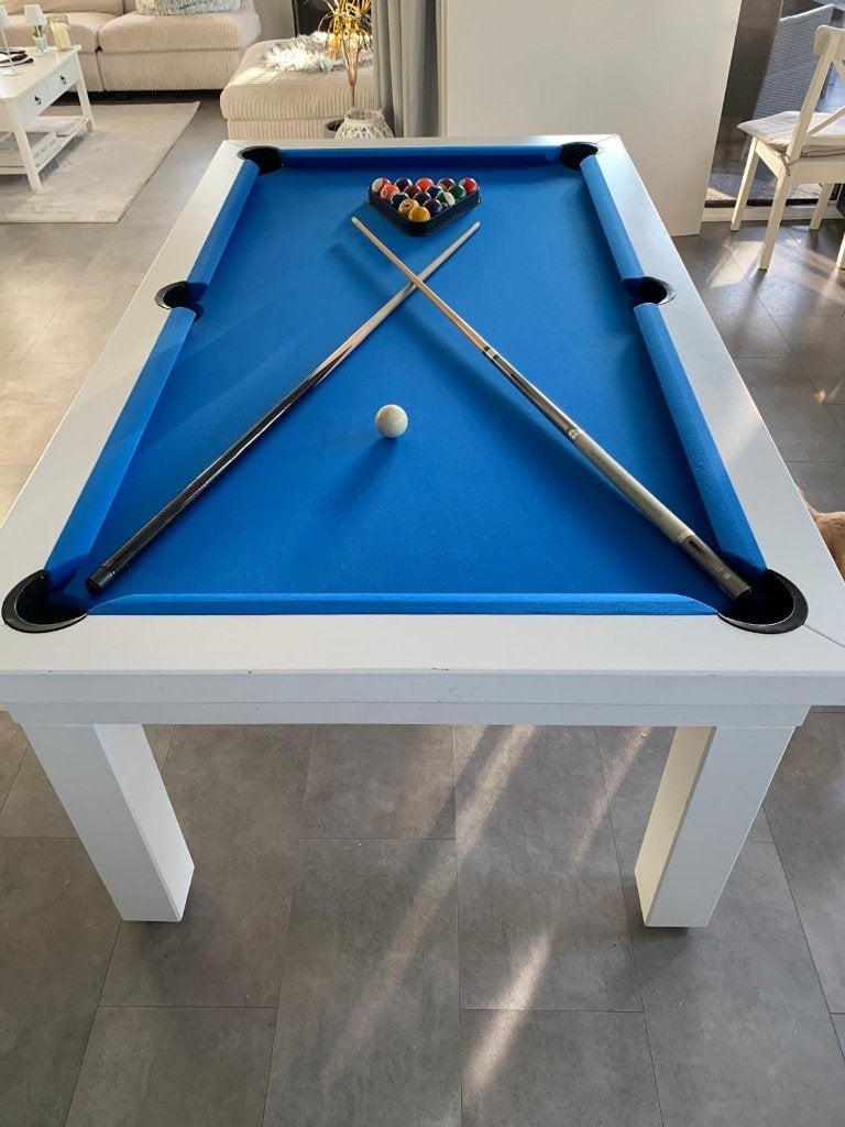 Superbe table de billard convertible en table à manger, Enlèvement, Comme neuf, Table de billard