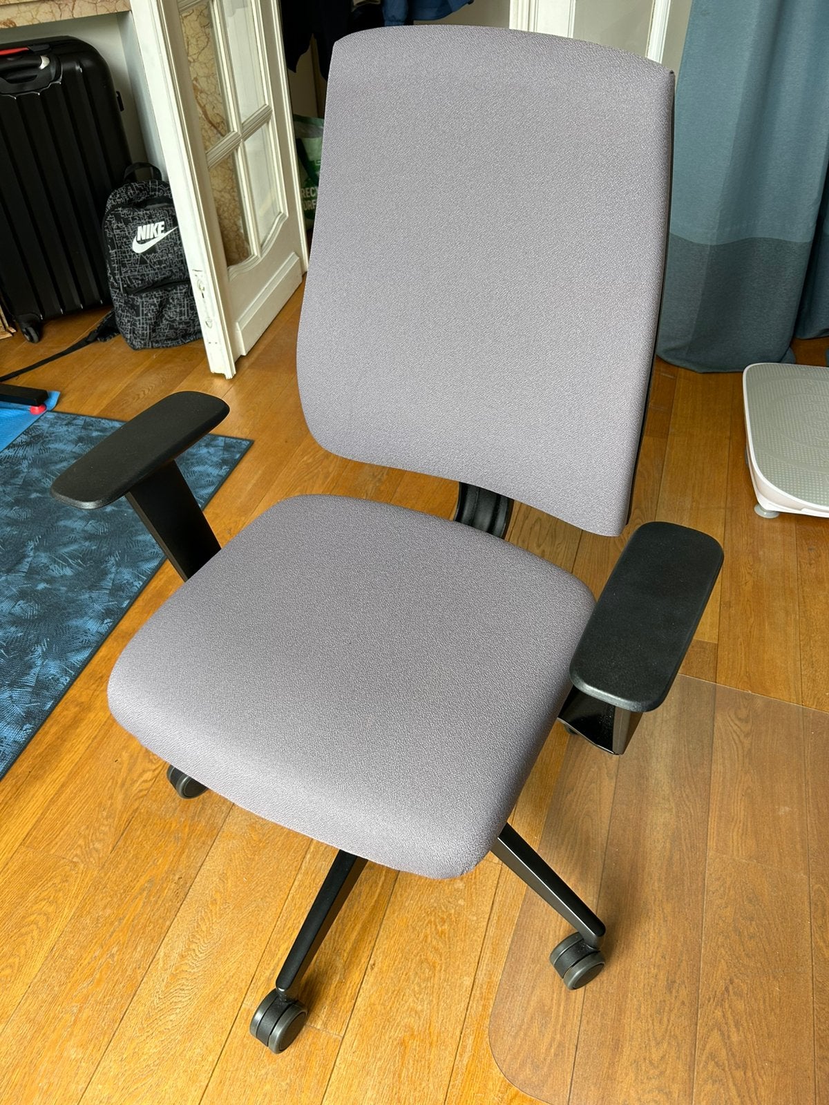 Chaise bureau, Enlèvement, Ergonomique, Utilisé, Gris
