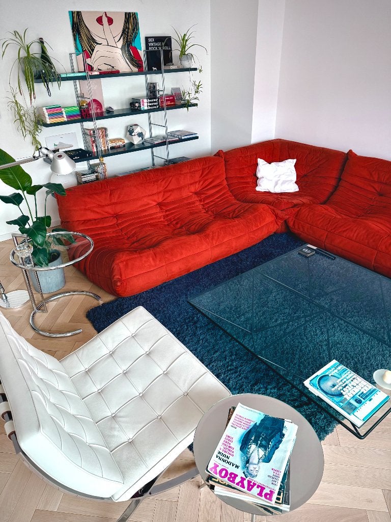 Togo Ligne Roset - Full Set, Ophalen, 150 tot 200 cm, Hoekbank, Driepersoons