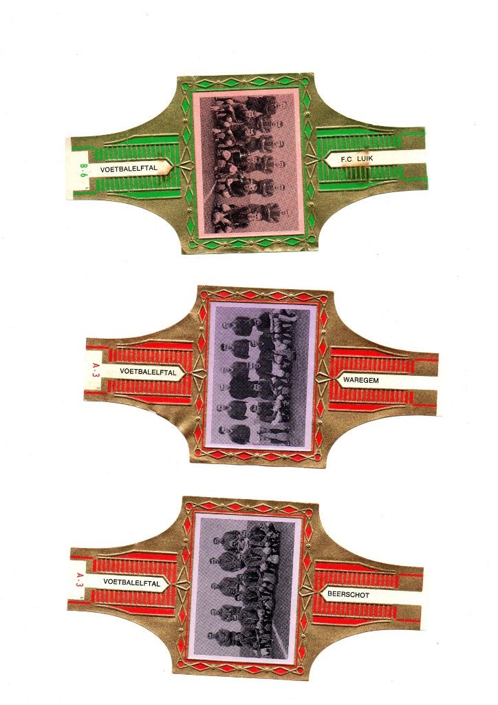 SIGARENBANDEN VOETBALPLOEGEN, Ophalen of Verzenden, Zo goed als nieuw, Sigarenbandjes