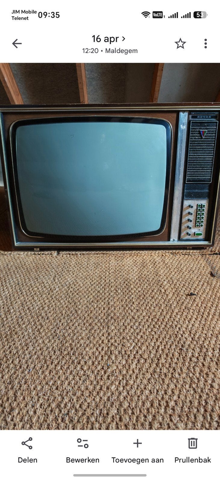 kleuren tv met 66 CM scherm, Ophalen