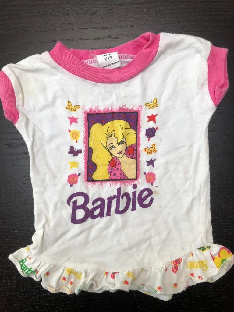Barbie shirt voor pop 30 cm - poppenkleren, Kinderen en Baby's, Ophalen of Verzenden, Gebruikt, Overige typen