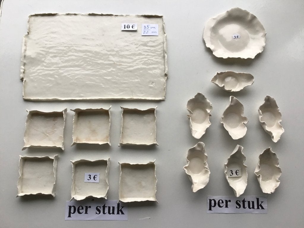 zelfgemaakte schaal en hapjes schaaltjes in porselein, Ophalen of Verzenden