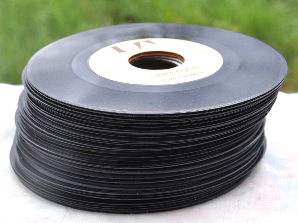 lot de 40 vinyls  45 tours variété divers pour jukebox, Enlèvement ou Envoi, Utilisé, Autres genres