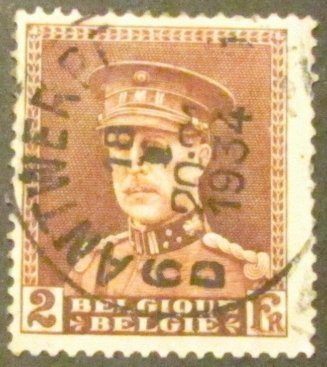 2 francs OBC 321b timbrés, Enlèvement ou Envoi, Affranchi, Timbre-poste, Maison royale