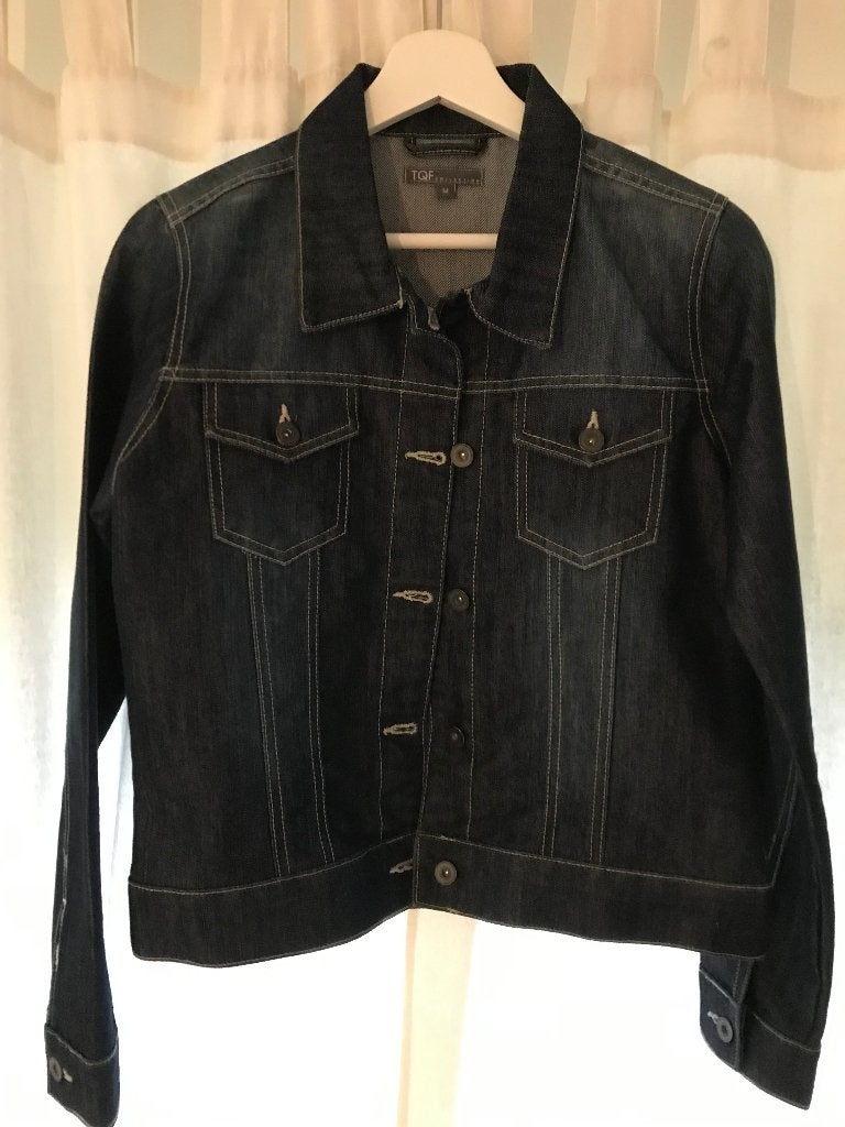 Veste tissu bleu « jeans » TQF, Enlèvement, Neuf, Bleu