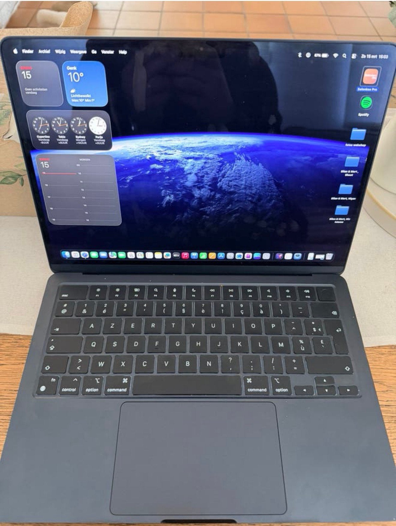 macbook air 13,6 inch m2 in nieuwstaat volledig krasvrij, Computers en Software, Apple Macbooks, Ophalen, 256 GB, 8 GB, 13 inch