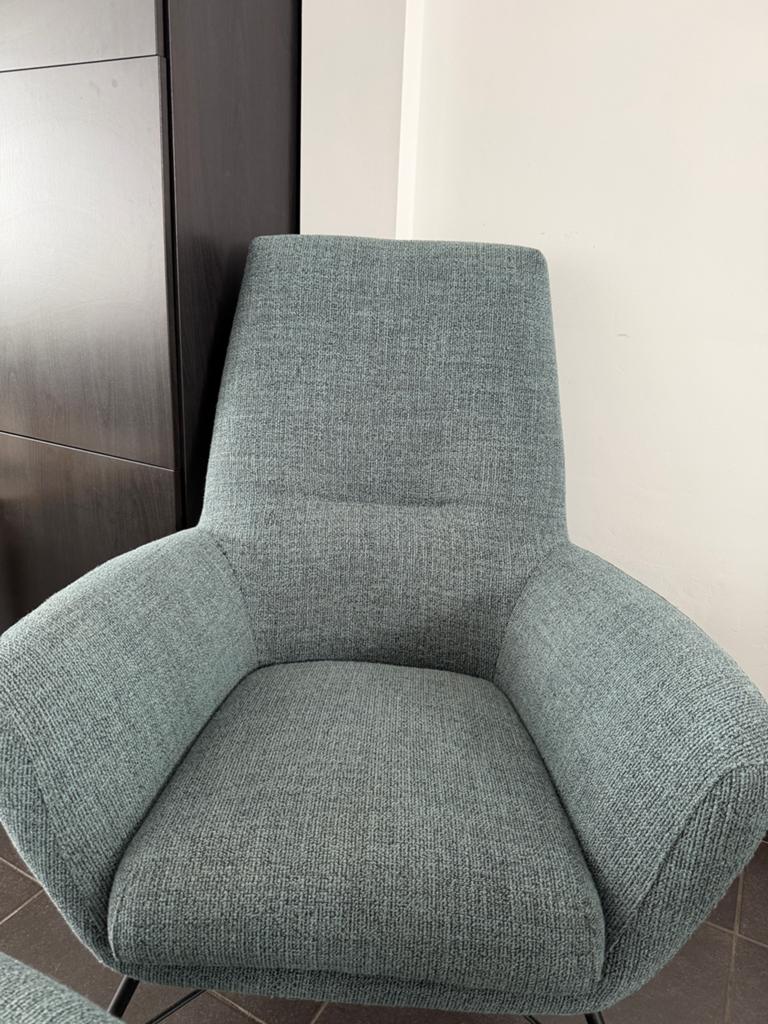 Fauteuils + poef - wegens verhuis, Enlèvement, Comme neuf, Tissus