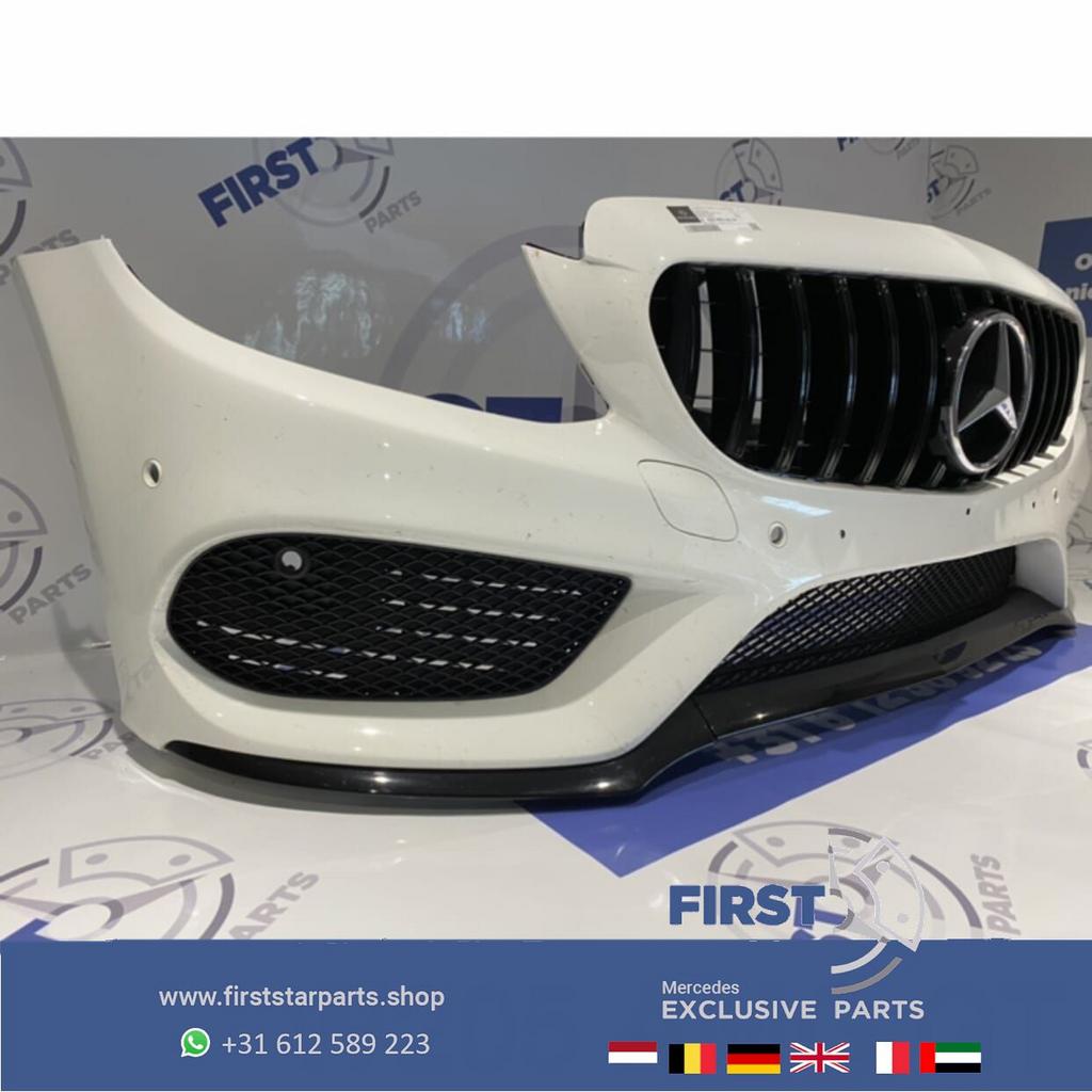 W205 C205 AMG VOORBUMPER Mercedes C Klasse WIT COMPLEET + GT, Utilisé, -, Avant, -