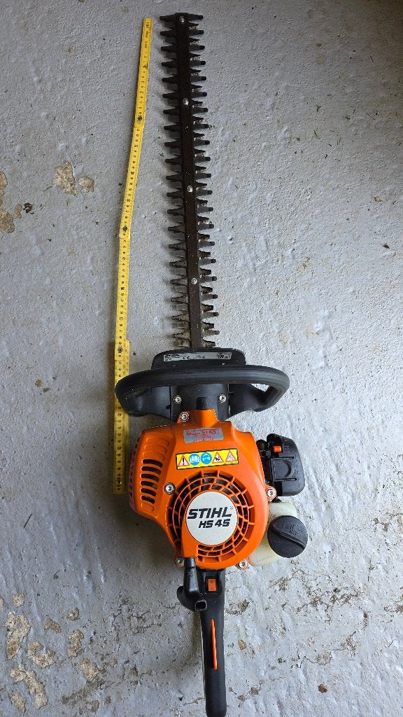 Stihl HS45 Haagschaar met 2takt motor in zeer goede staat, Ophalen, Gebruikt, Benzine, Husqvarna stihl honda