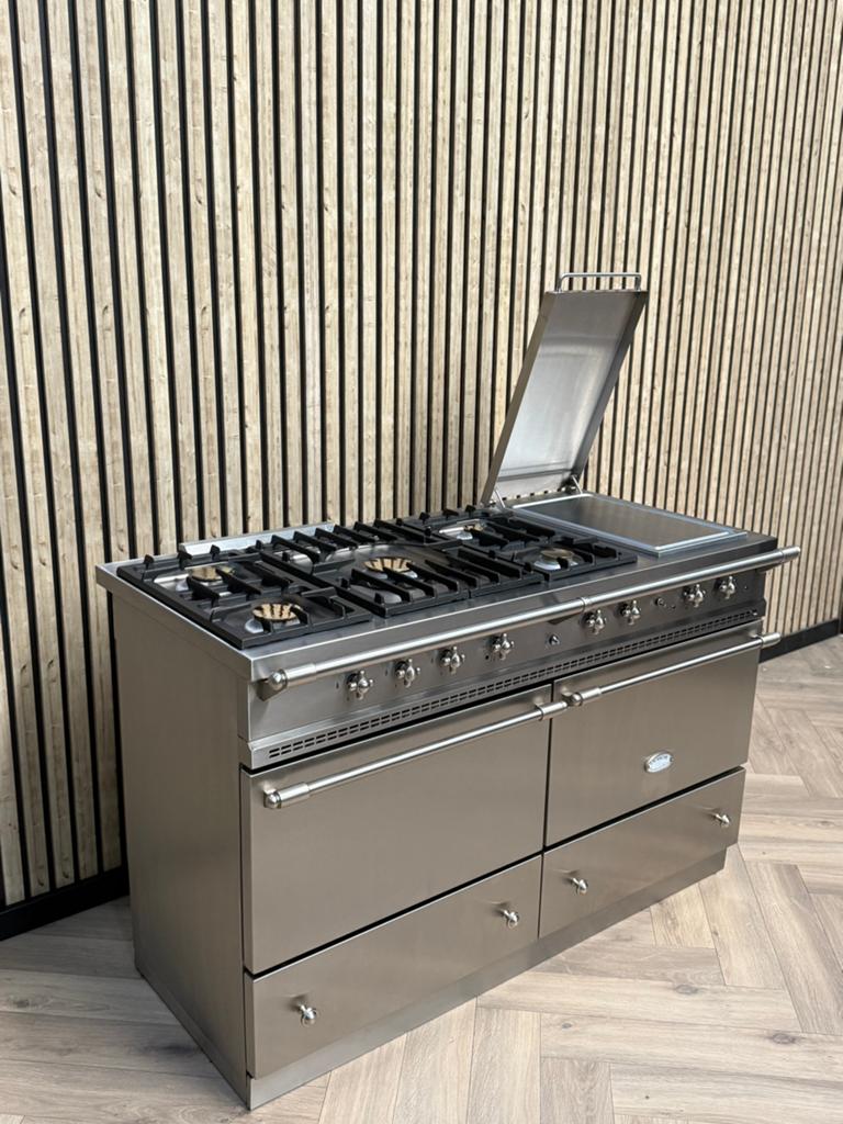 Magnifique Lacanche Inox 140cm Gaz + Teppanyaki, Enlèvement ou Envoi, Gril, Électrique