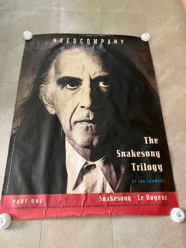 Theater affiches Needcompany (1m60 x 1m20), Antiek en Kunst, Ophalen