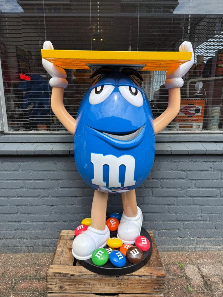 Pop/présentoir publicitaire Blue M&M, Enlèvement, Utilisé, Panneau publicitaire