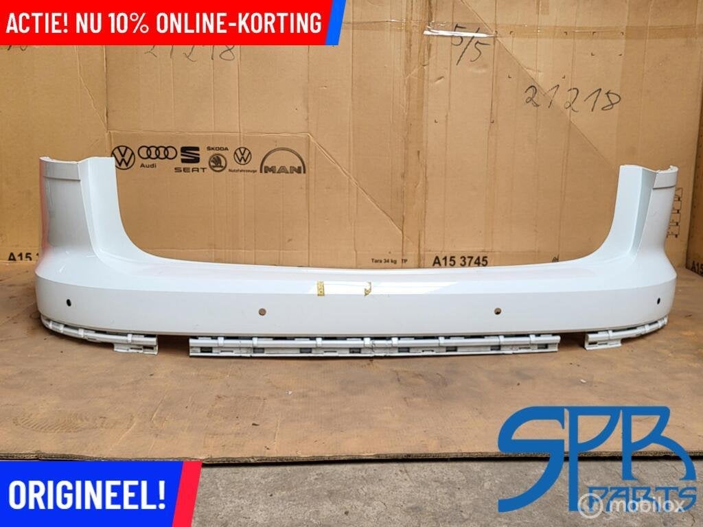 VW TOUAREG III 760 ORIGINEEL ACHTERBUMPER BUMPER LC9A KAAL, Arrière, VOLKSWAGEN, Volkswagen, Utilisé
