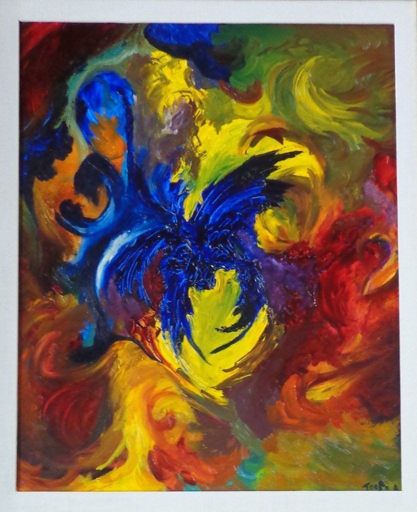 A. TORFS / ECLIPSE OF SOUL / OLIEVERF / 99x83cm / KADER SIG, Antiquités & Art, Enlèvement
