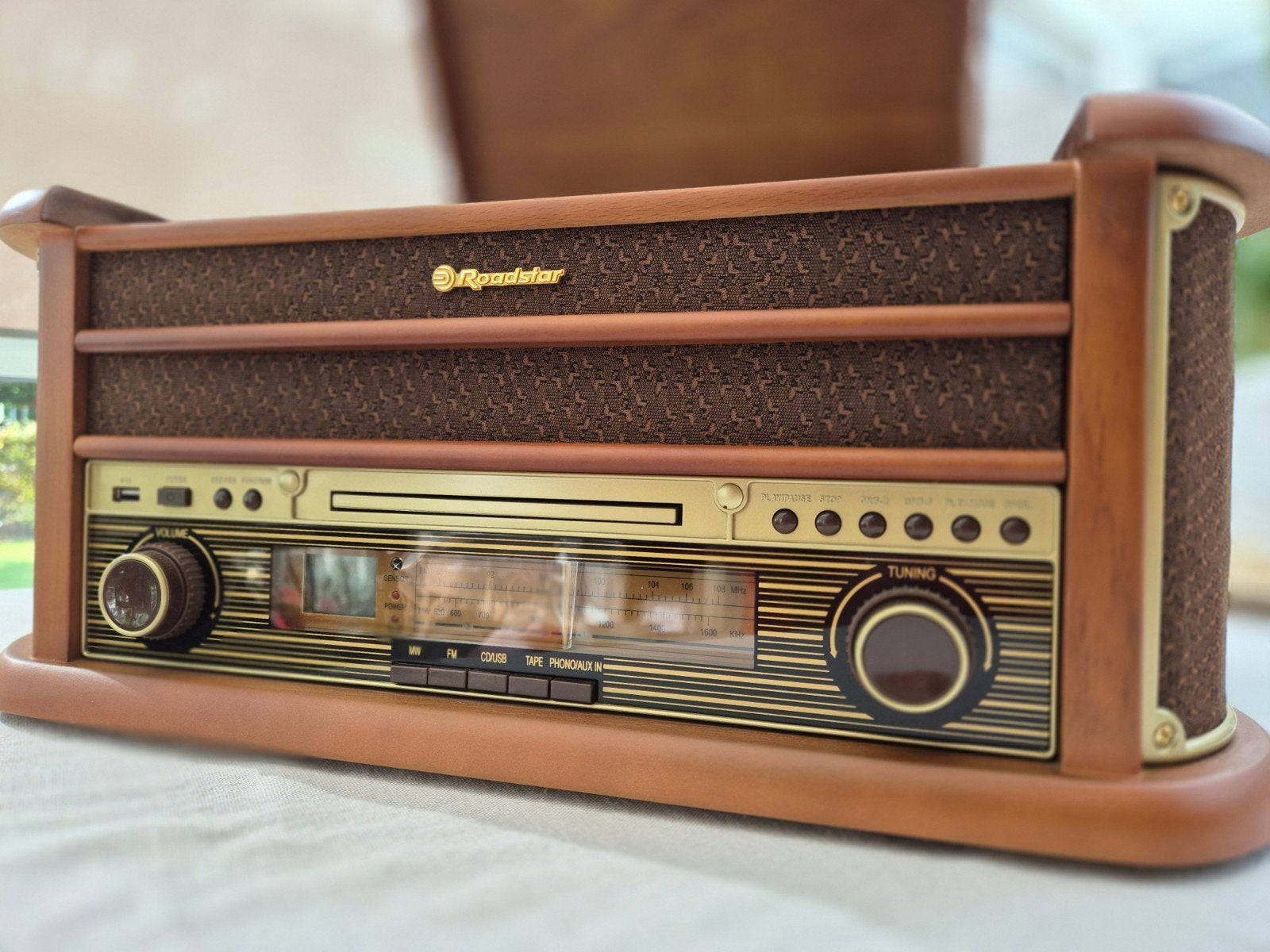 Roadstar HIF-1902HP Retro Hifi Systeem, Ophalen of Verzenden, Cd-speler, Overige merken