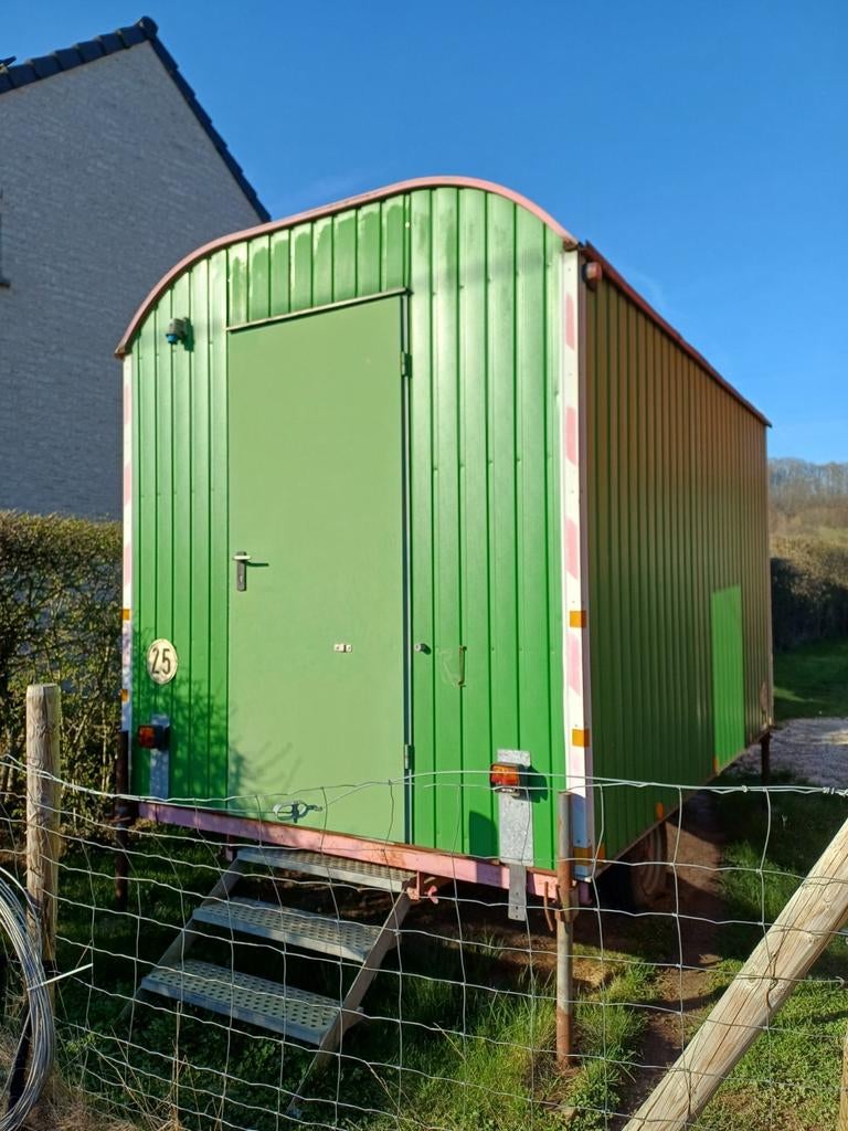 Bouwkeet, schaftkeet, pipowagen Platal Mobilbau 2000, Doe-het-zelf en Bouw, Ophalen