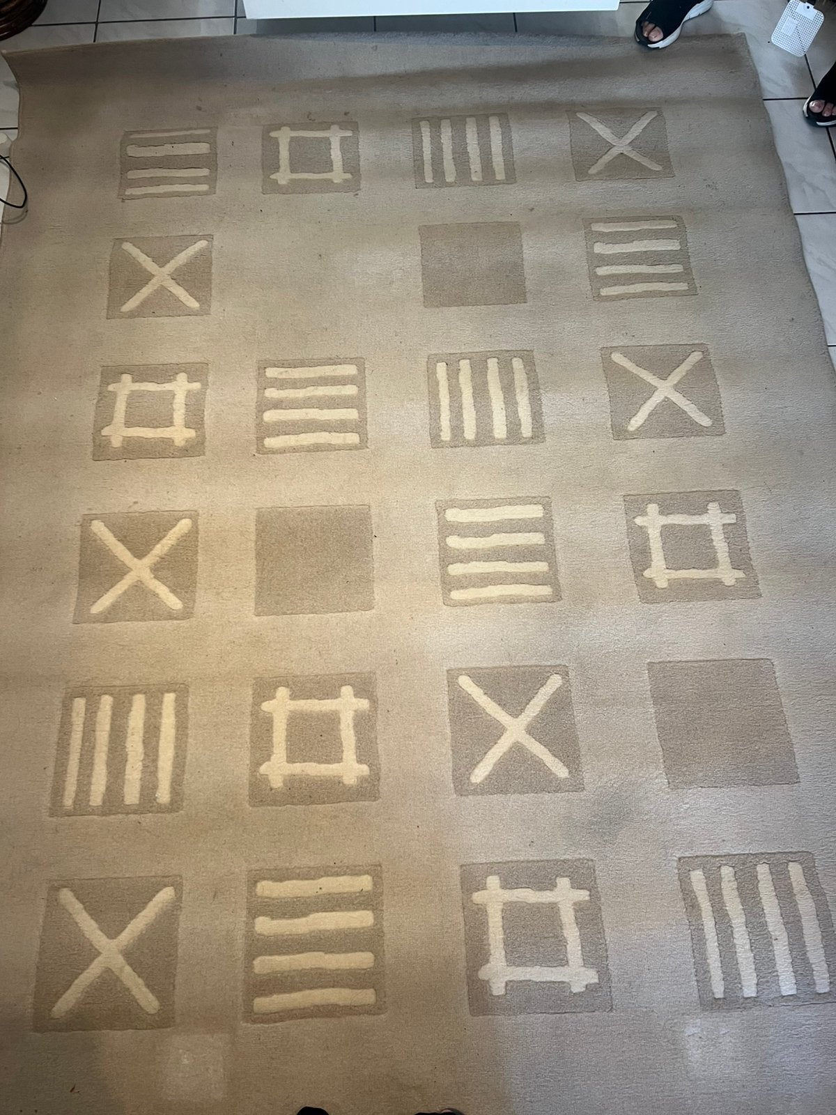 Tapis IKEA, Maison & Meubles, Moderne, Beige, Animaux, Enlèvement