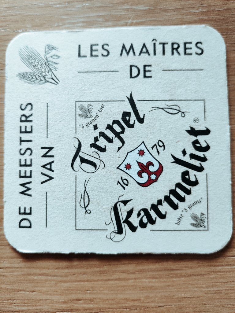 Bierviltje Bosteels (Karmeliet), Verzamelen, Ophalen of Verzenden, Zo goed als nieuw, Viltje(s), Overige merken