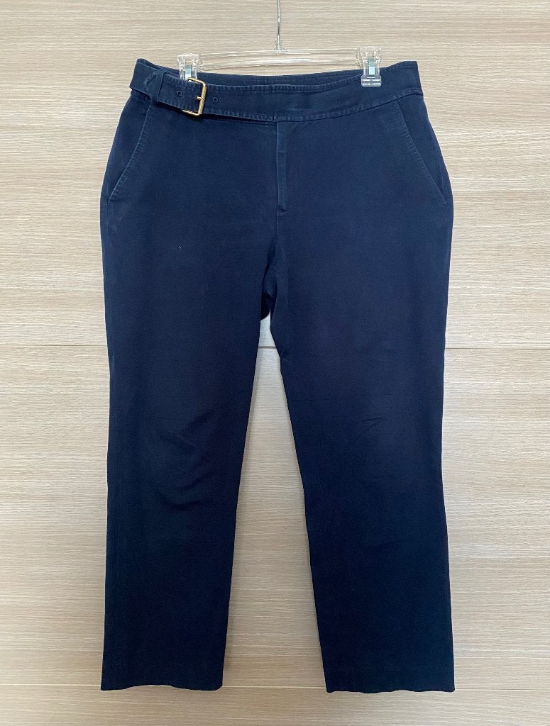 Donkerblauwe broek Ralph Lauren maat 42, Taille 42/44 (L), Comme neuf, Longs, Ralph Lauren