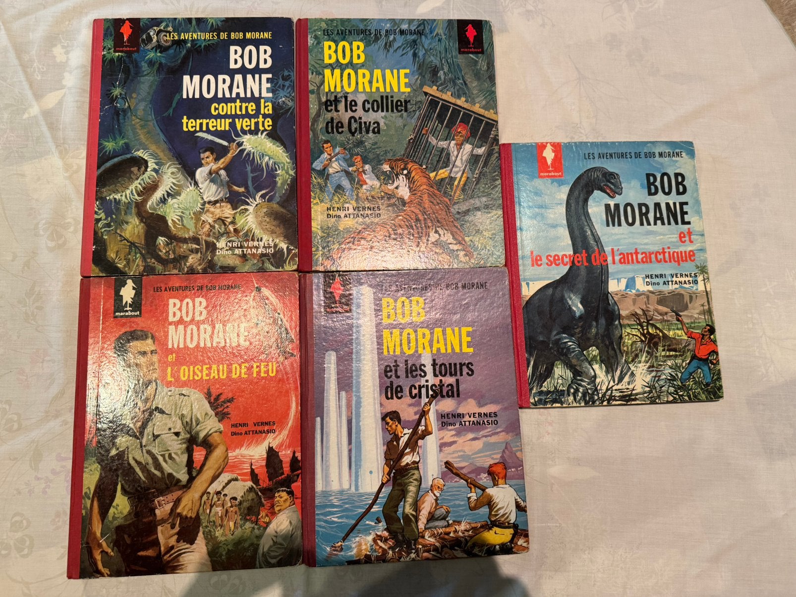 5 strips Bob Morane, Boeken, Meerdere comics, Ophalen, Gelezen, Europa