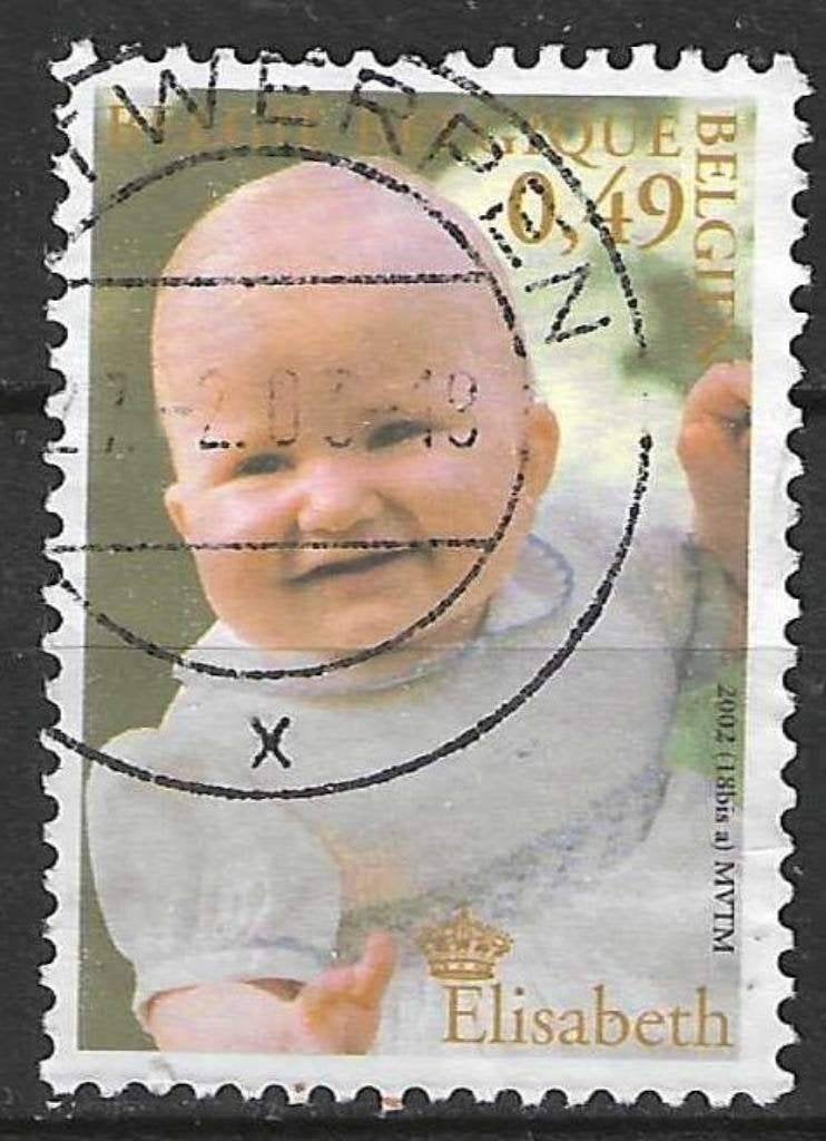 Belgique 2002 - Yvert 3122 /OBP 3098 - Elisabeth (ST), Timbres & Monnaies, Envoi, Affranchi, Oblitéré, Maison royale