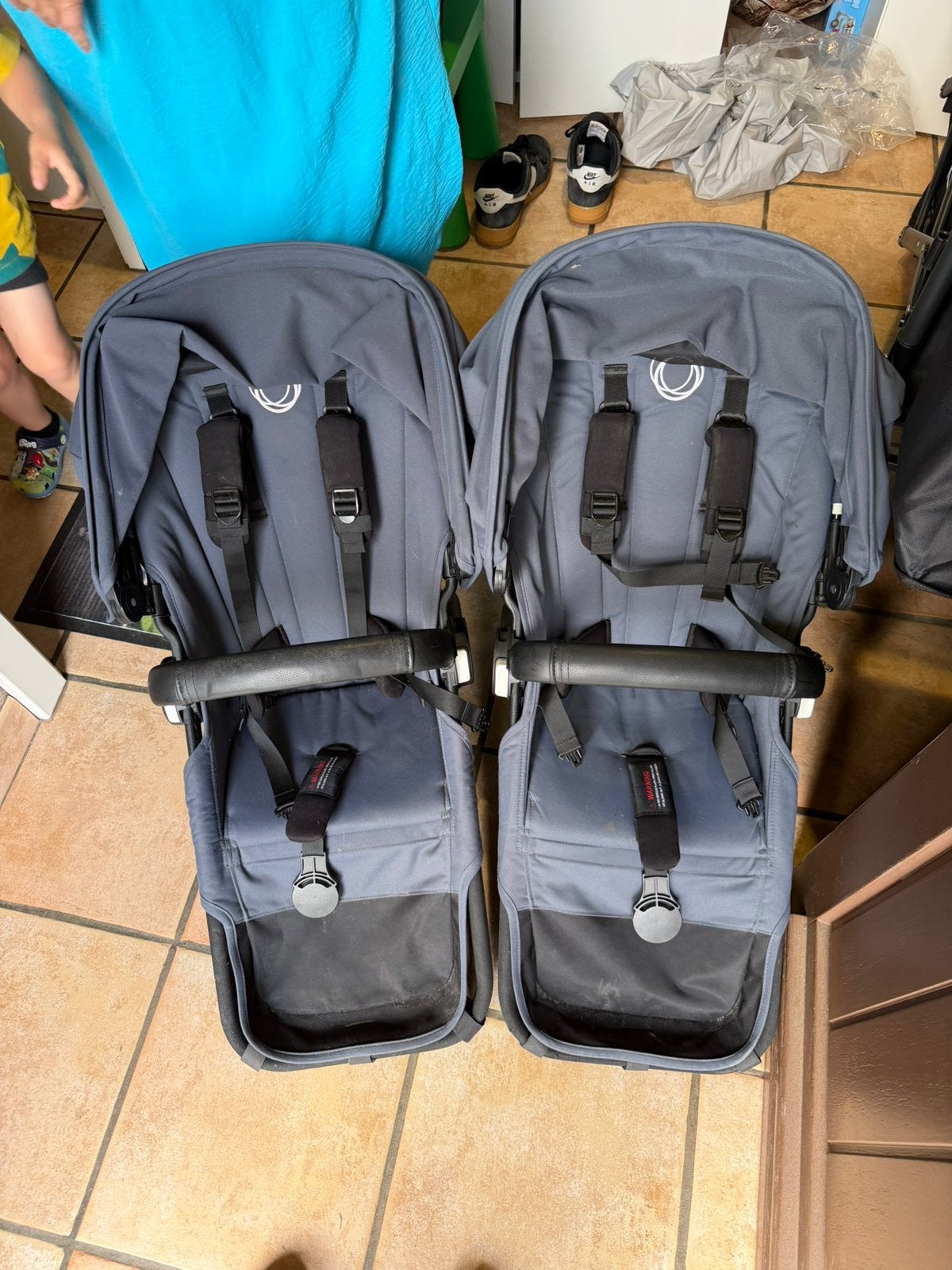 Duo kinderwagen bugaboo donkey duo met accecoires, Enlèvement, Comme neuf