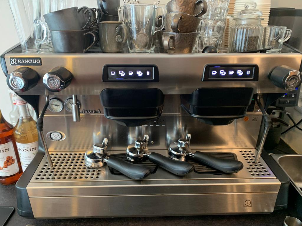 Rancilio espressomachine + Koffiemolen, Ophalen