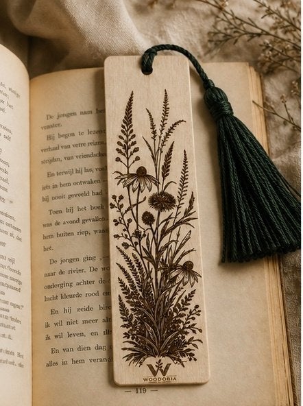 Gepersonaliseerde houten boekenlegger met naam, Verzamelen, Boekenleggers, Ophalen of Verzenden, Nieuw, Tekst