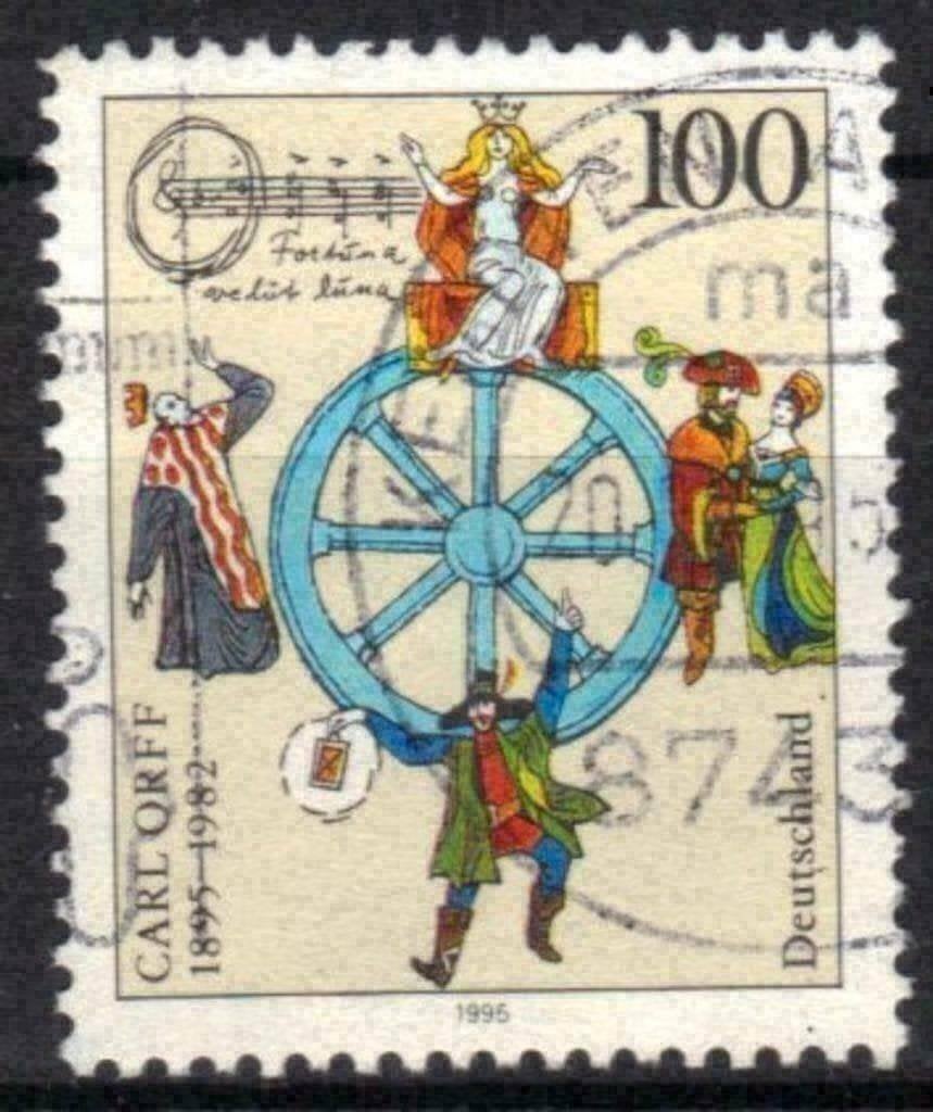 Duitsland 1995 - Yvert 1638 - Carl Orff (ST), Verzenden, Gestempeld