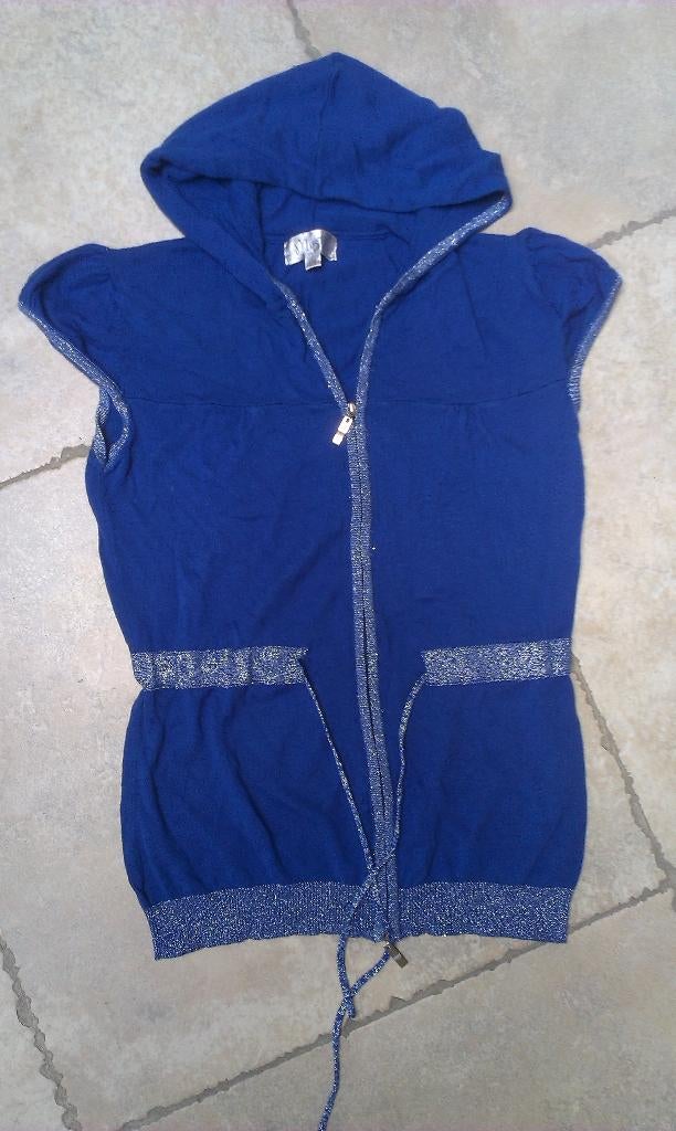 Nieuwe glitter gilet zilver draad mt Smal, Kleding | Dames, Ophalen of Verzenden, Nieuw, Maat 36 (S), Blauw