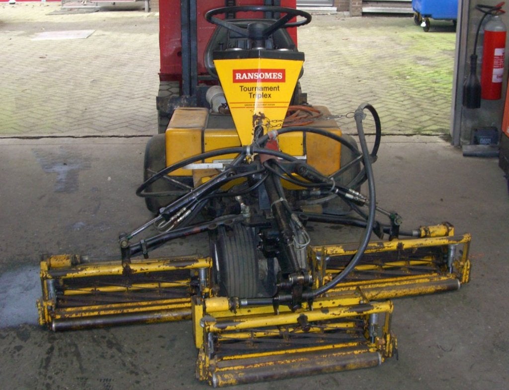 Greensmaaier ransomes Tournament triplex, Tuin en Terras, Ophalen, Gebruikt, Opvangbak, 120 cm of meer