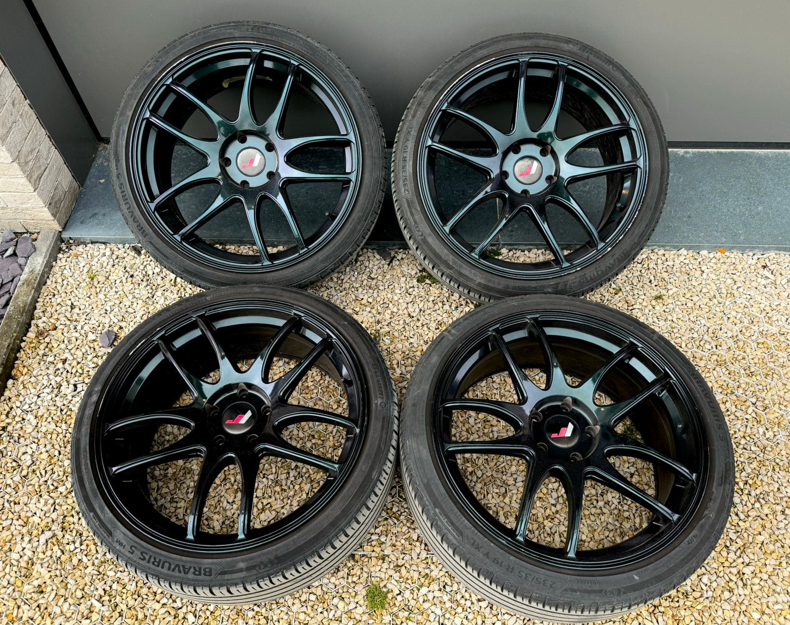 Japan Racing JR29 19 inch 5x112 Velgen Golf 7 GTI velgen, Auto-onderdelen, Gebruikt, Banden en Velgen, 235 mm, Personenwagen