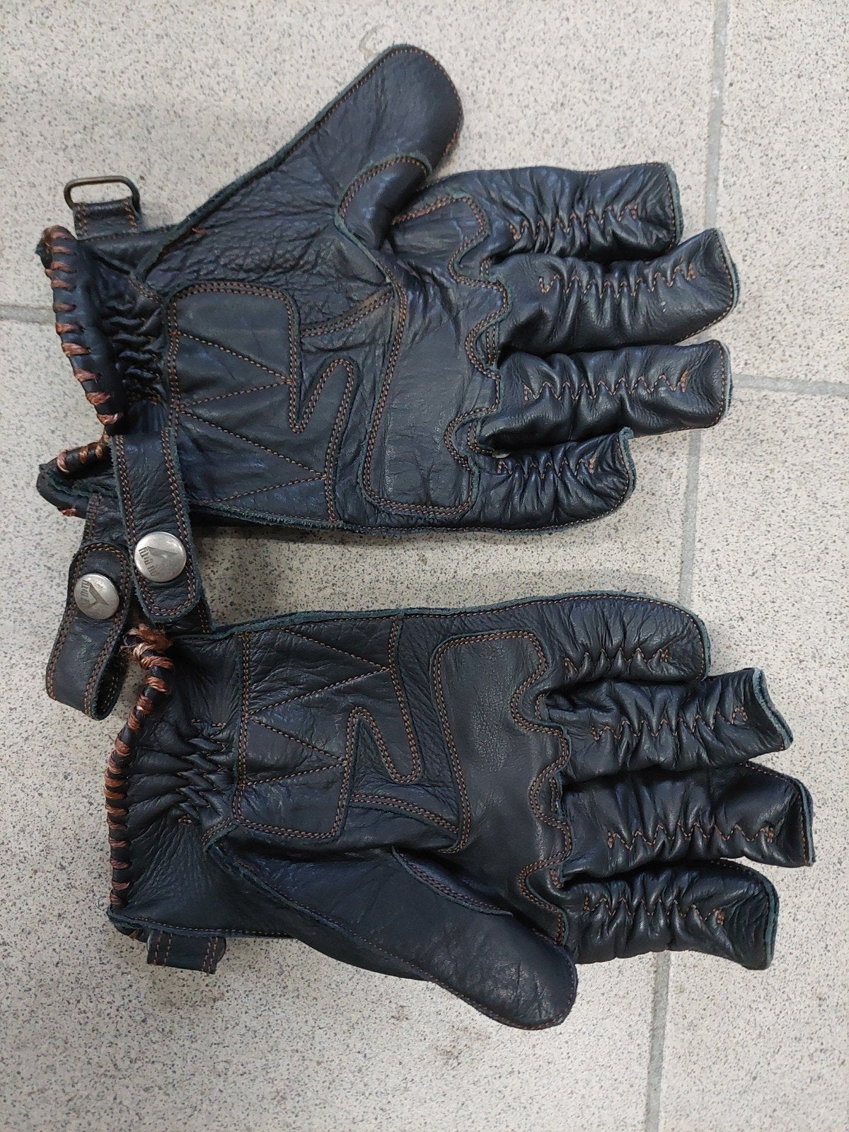 lederen handschoenen voor scooter of motor, Motoren, Ophalen, Handschoenen
