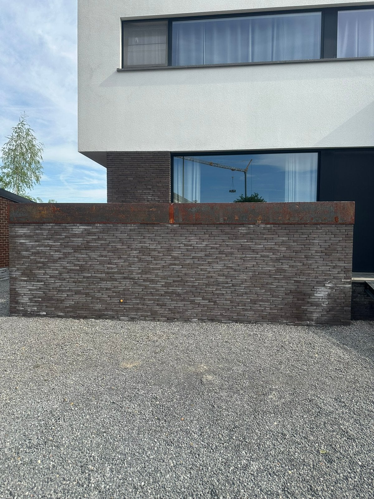 Cortenstalen plantenbak, Ophalen