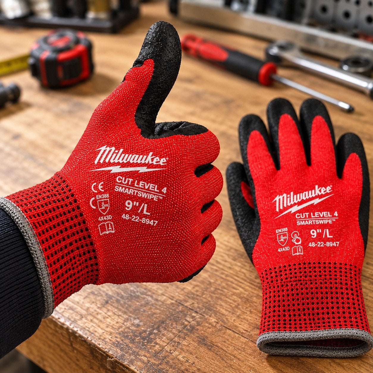 Gants de travail Milwaukee Cut Level 4 – Taille 9/L – Neufs, Bricolage & Construction, Vêtements de sécurité, Enlèvement