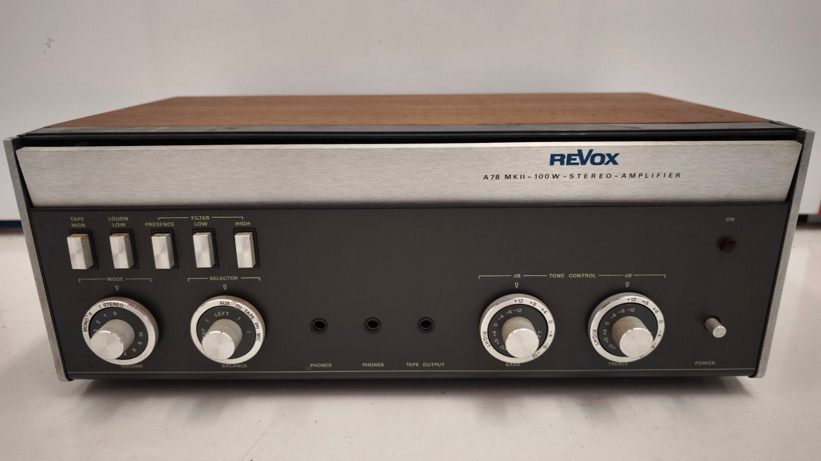 REVOX A78 MKII-10OW-STEREO-AMPLIFIER, Audio, Tv en Foto, Ophalen